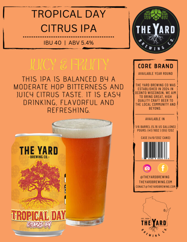 Tropical Day- Citrus IPA - Image 2