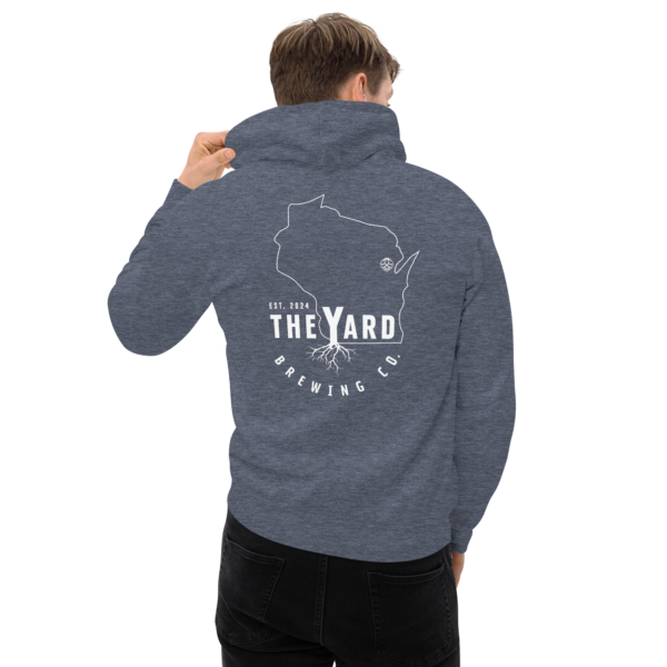 The Yard Brewing Wisconsin Logo – Front & Back Hoodie - Image 3